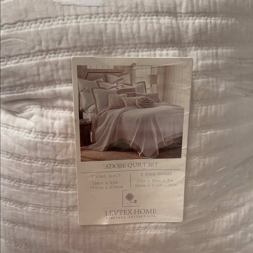 Levtex Adobe Quilt Set - Cream